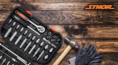 ZESTAW NARZĘDZIOWY KLUCZY KLUCZE NASADOWE 1/4 56CZ na Arena.pl