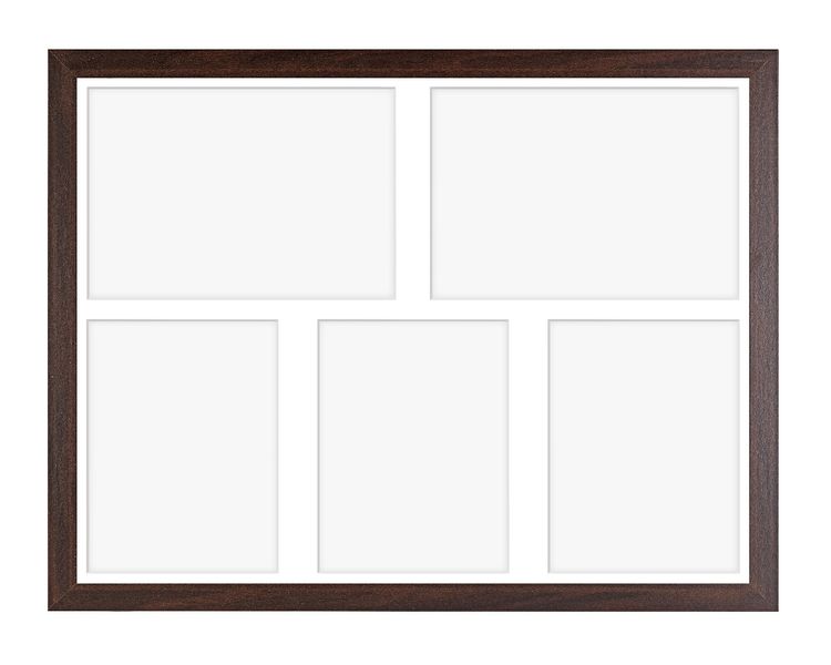 Ramka na 5 zdjęć Hekla 40x50x5 MDF galeria zdjęć brązowy 1szt. zdjęcie 2