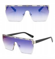 Damskie OKULARY PÓŁRAMKOWE PRZECIWSŁONECZNE Glamour Filtr UV400 + ETUI