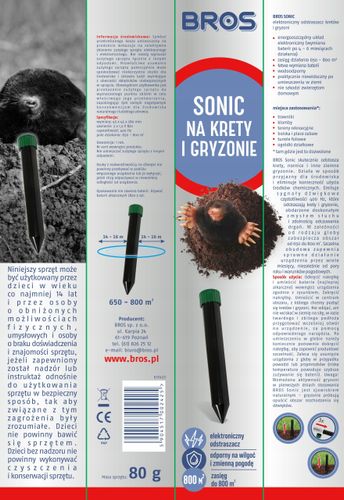 bros - sonic - odstrasza krety na Arena.pl