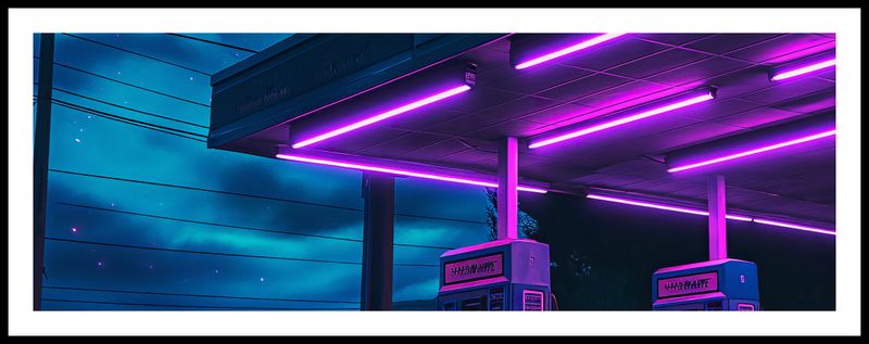 Plakat 95x33cm Moc Neonowej Nocy zdjęcie 3