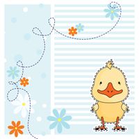 FOTOTAPETA dla dzieci KACZUSZKI KWIATY PASY BŁĘKIT