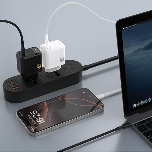 ładowarka sieciowa a28 gan usb-c 45w - biała na Arena.pl