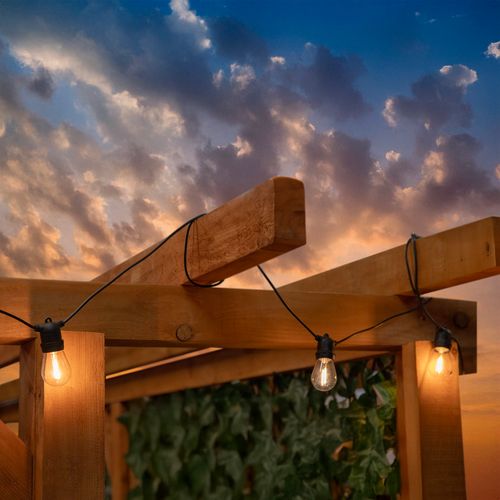 girlanda solarna 10 led ogrodowa 10 m lampki na balkon do ogrodu świetlna na Arena.pl