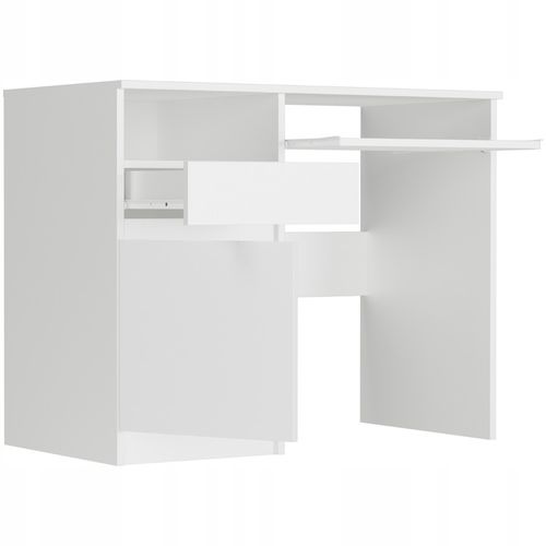 Meble biurko komputerowe stolik 96cm białe N35LEWE na Arena.pl