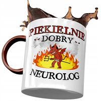 Kubek Bordowy Dla Neurologa Piekielnie Dobry Z Nadrukiem Ze Zdjęciem