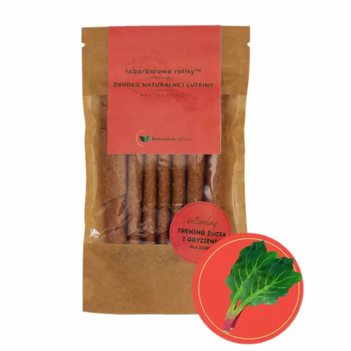 Rabarbarowe Rollsy z Nutką Mięty Naturalnie Zdrowi, 50g na Arena.pl
