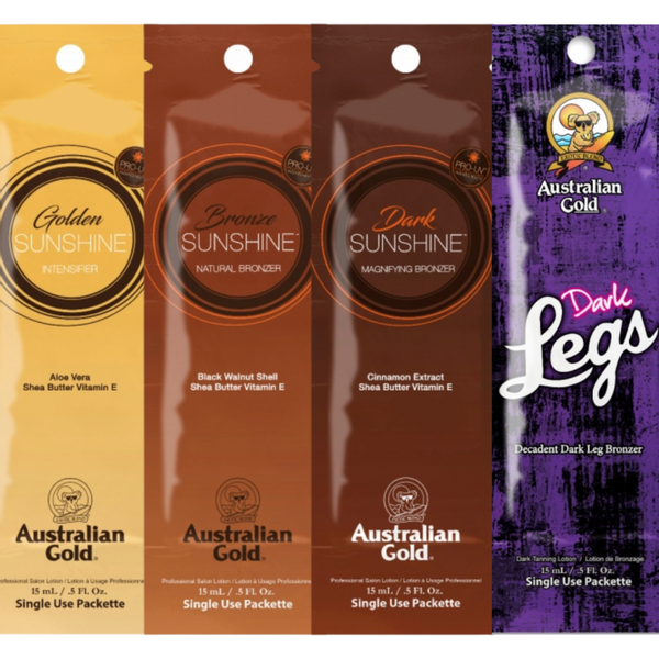 Australian Gold Zestaw Saszetek Do Opalania x4szt zdjęcie 1