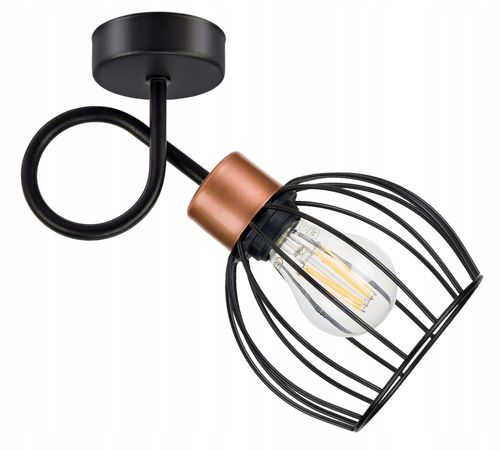LAMPA KINKIET E27 ścienny stały loft drut KULA na Arena.pl