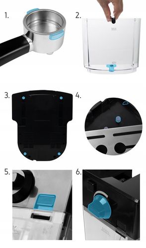 Ekspres do kawy Ciśnieniowy Automatyczny Yoer INOX 20bar + Spieniacz Mleka na Arena.pl