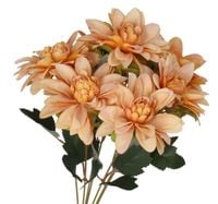 DALIA W BUKIECIE SZTUCZNE KWIATY JAK ŻYWE 42 CM DUŻY BUKIET GĘSTY