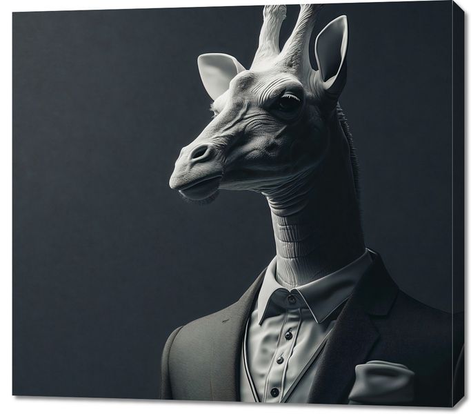 Obraz 100x90cm Żyrafa na Wyjściu zdjęcie 1