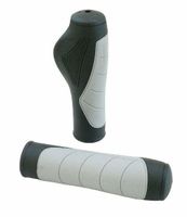 Chwyty na kierownicę roweru gumowe czarno-szare