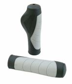 Chwyty na kierownicę roweru gumowe czarno-szare