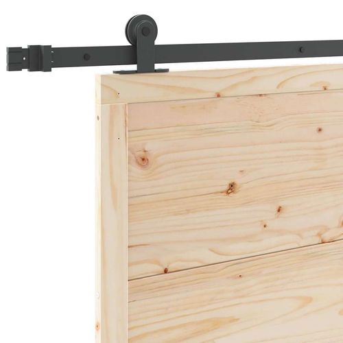 Drzwi przesuwne Brązowy 100 x 208 cm Lite drewno sosnowe na Arena.pl