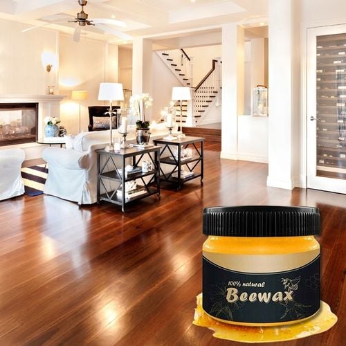 Zestaw do Polerowania Drewna Podłóg Mebli Wosk BeeWax + Wełna Stalowa na Arena.pl