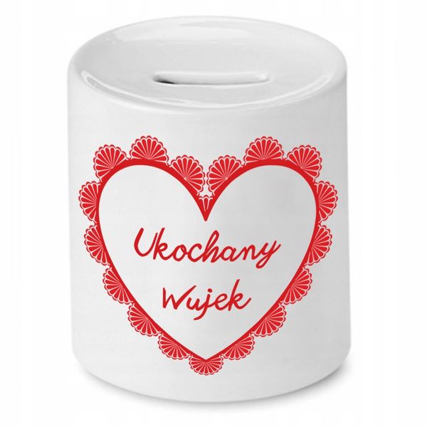 Skarbonka Dla Wujka Ukochany Wujek Prezent Z Nadrukiem Ze Zdjęciem zdjęcie 1