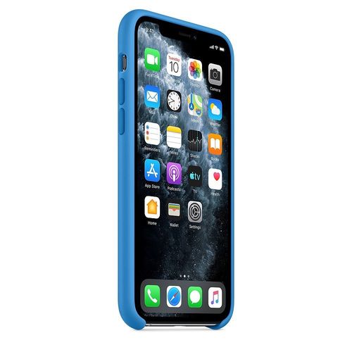 Silikonowe etui do iPhone 11 Pro - błękitna fala na Arena.pl