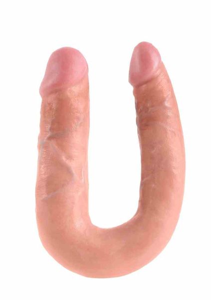 Dildo Dwustronne Double Trouble 14Cm Cieliste zdjęcie 2