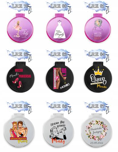 LUSTERKO personalizowane podziękowania dla gości ŚLUB NADRUK UV dużo wzorów na Arena.pl