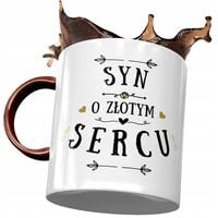 Kubek Bordowy Dla Syna Na Dzień Dziecka Na Prezent Z Nadrukiem Ze Zdjęciem