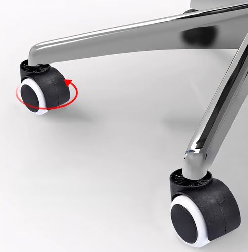 KÓŁKA DO FOTELA OBROTOWEGO 5X KRZESŁA NIE RYSUJĄ PODŁOGI BEZ RYS BIAŁE na Arena.pl