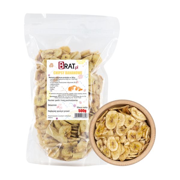 Chipsy bananowe 500g zdjęcie 1