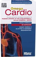 Omega Cardio + czosnek resweratrol kwasy omega 3 60 kapsułek
