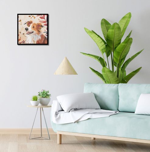 Plakat 40x40cm Collie Jesienną Porą na Arena.pl