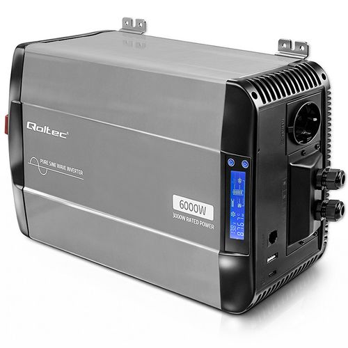 Qoltec przetwornica 12V/230V 3000W sinus na Arena.pl