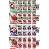 MOKRA KARMA DLA PSA TufTuf Puszka mielonka MIX SMAKÓW ZESTAW 40x400g