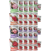 MOKRA KARMA DLA PSA TufTuf Puszka mielonka MIX SMAKÓW ZESTAW 40x400g