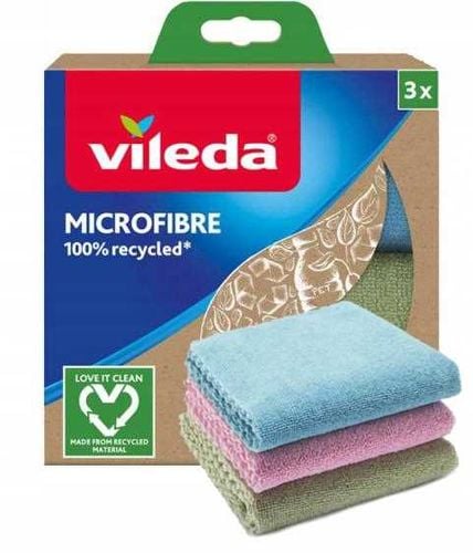 ściereczka vileda mikrofibra 100% recycled 3 szt. na Arena.pl