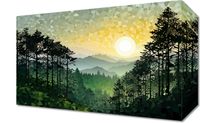 Obraz 30x20cm Mozaika Dźwięków Przyrody