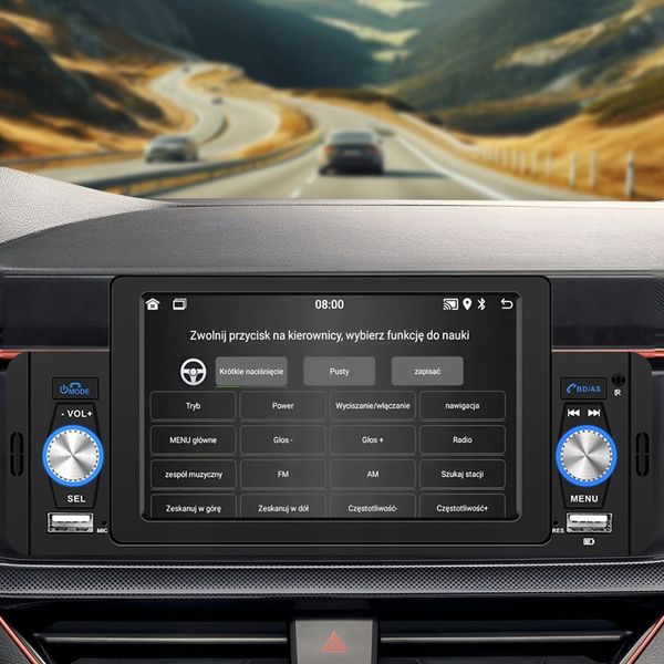 RADIO SAMOCHODOWE 1 DIN USB DOTYKOWE ANDROID AUTO CARPLAY MIRROR LINK zdjęcie 9