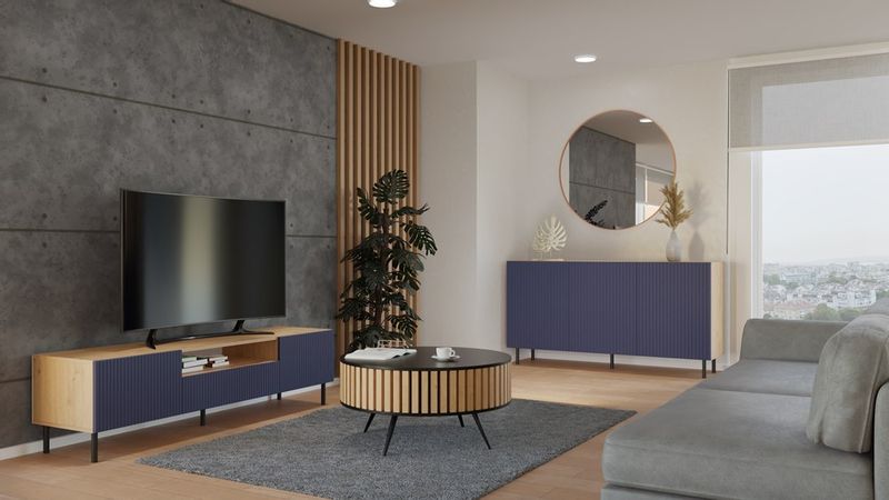 Komoda KAMA 3D SLIM ARISAN GRANAT zdjęcie 8