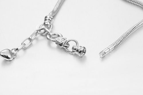 SREBRNA BRANSOLETKA DAMSKA MODUŁOWA DO CHARMS 925 ZESTAW DO ROBIENIA na Arena.pl