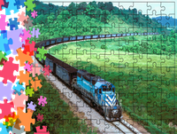 Puzzle tradycyjne Pociągi - Train