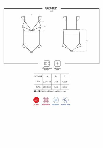 863-TED-3 body czerwone L/XL na Arena.pl