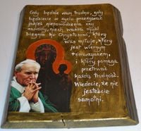 Ikona Jan Paweł II cytat prezent