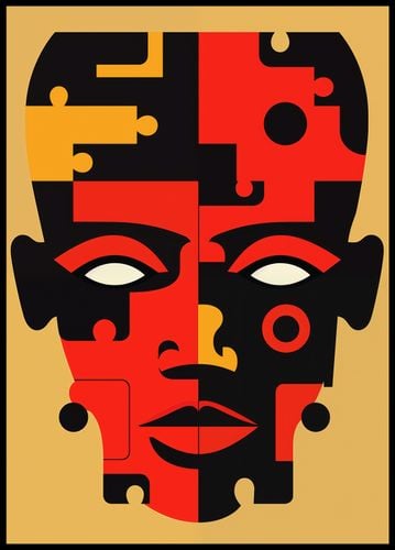 Plakat 64x90cm Puzzle Tożsamości na Arena.pl