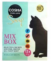 Cosma Soup 12 x 40g fileciki zupka Mix Box Kurczak ryby