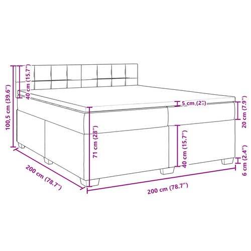 Łóżko kontynentalne z materacem, zielone, aksamit, 200x200 cm na Arena.pl
