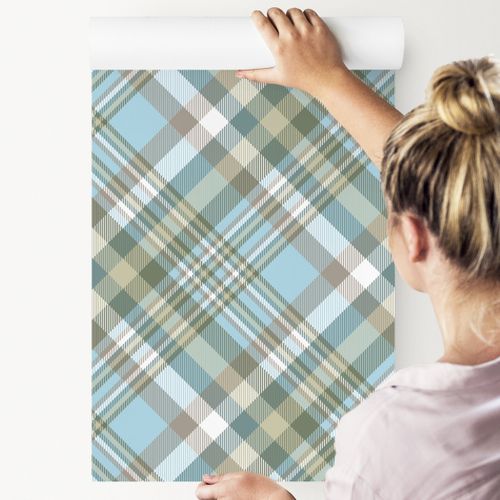 Tapeta Modna Kolorowa Krata /18667083 na Arena.pl