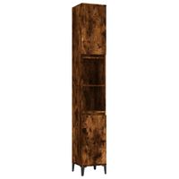 Szafka łazienkowa, przydymiony dąb, 30x30x190 cm