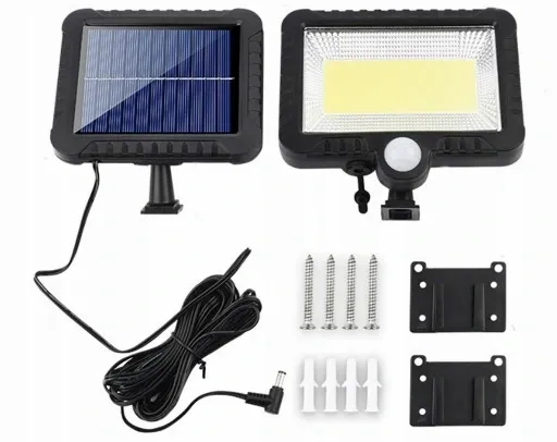 Halogen LAMPA SOLARNA Z CZUJNIKIEM RUCH I ZMIERZCHU 100 LED mocna zdjęcie 9