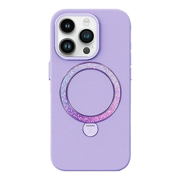Etui Joyroom Dancing Circle MagSafe DO iPhone 14 Pro Max Fioletowe zdjęcie 1