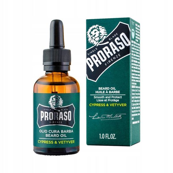 PRORASO Olejek do brody Cypress Vetyver 30ml zdjęcie 1