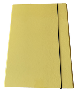 Teczka na gumkę A4 2cm tekturowa żółta
