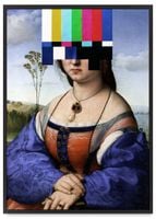Plakat portret telewizja TV w ramie 61x91 cm w czarnej ramie